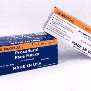 Disposable Face masek, Made in USA, Bacterial Filtration over 99%, Resistant to Blood Penetration